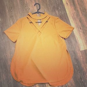 Mustard yellow top